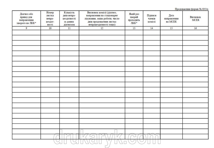 Журнал запису висновків лікарсько-консультаційної комісії 990 фото