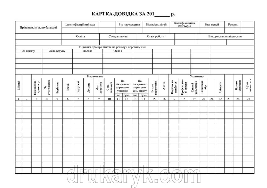 Картка-довідка культура А4 1+1 на картоні 781 фото