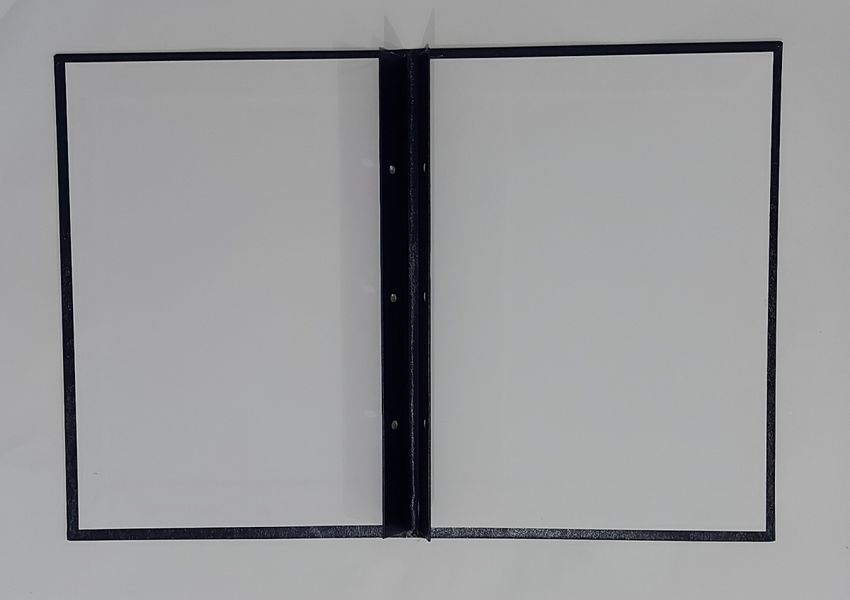 Папка для документів з клапанами для вшивання аркушів А5 вертикальна (тверда палітурка) Д301 фото