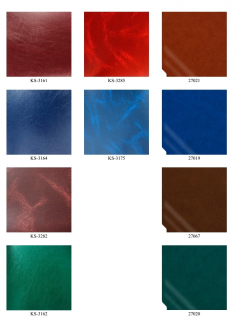 Зразки кольорів палітурного матеріалу